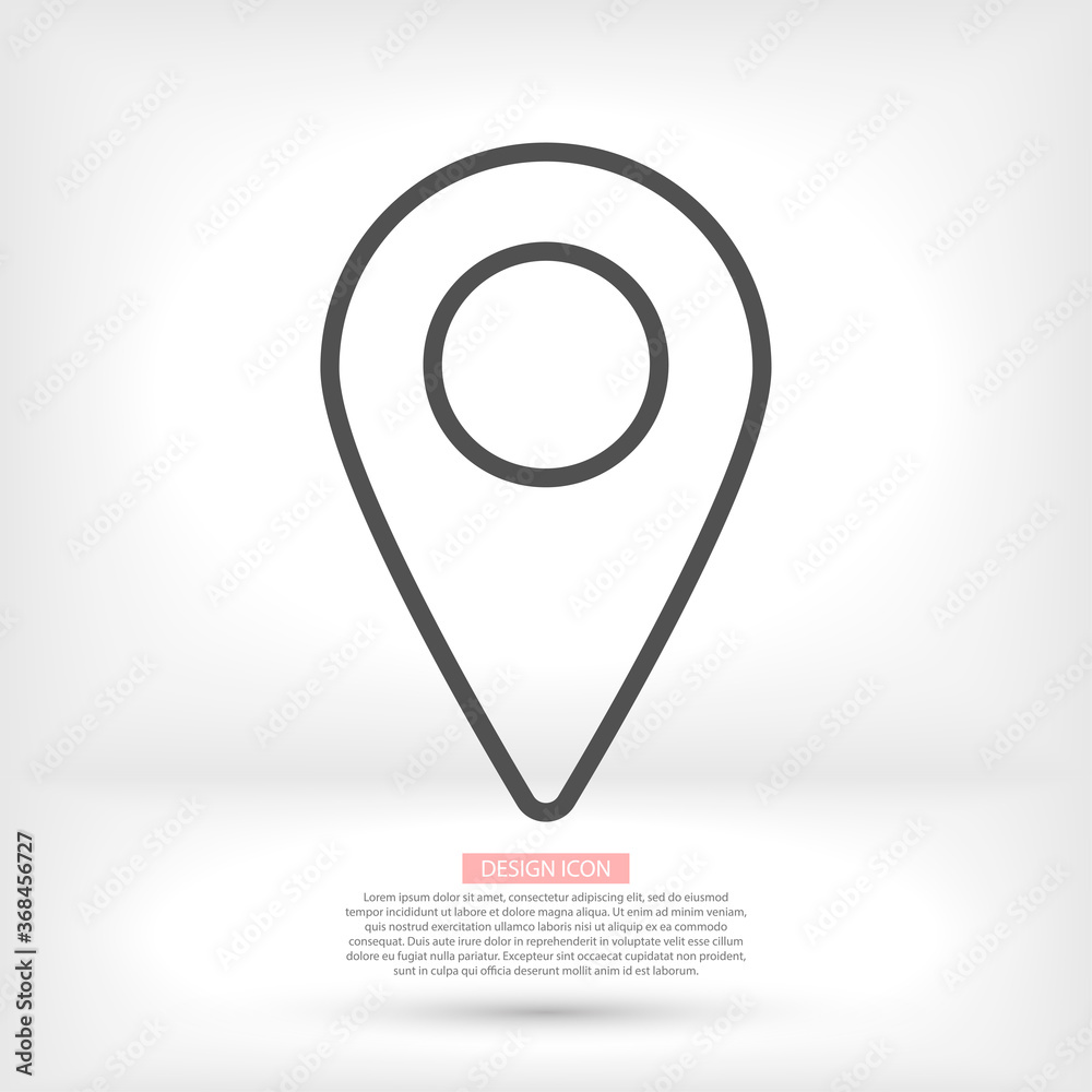 Map localization icon. lorem ipsum Flat Design JPG