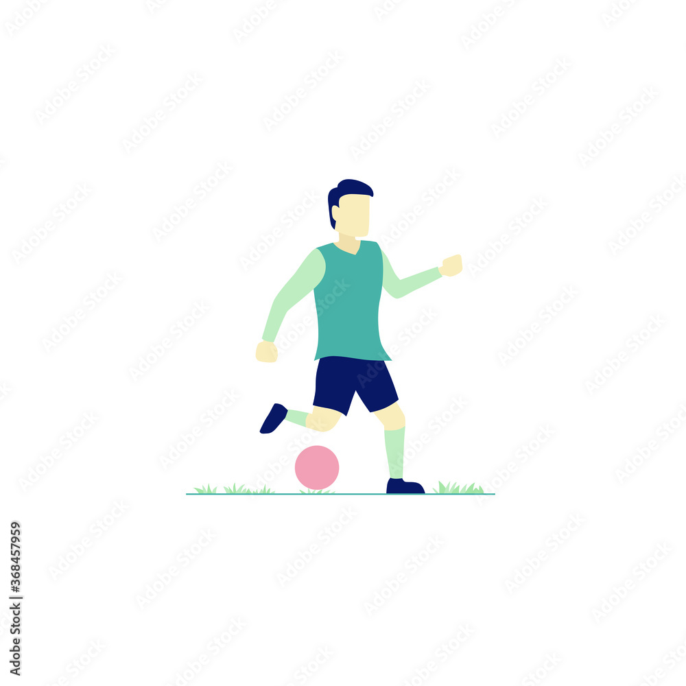 football game flat illustration vector design