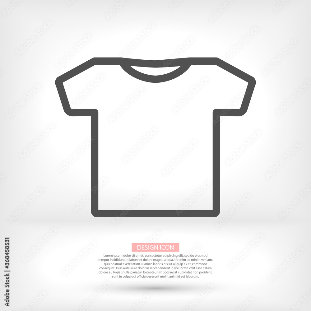 T-SHIRT line vector. lorem ipsum Flat Design JPG T-SHIRT line vector. lorem ipsum Flat Design JPG