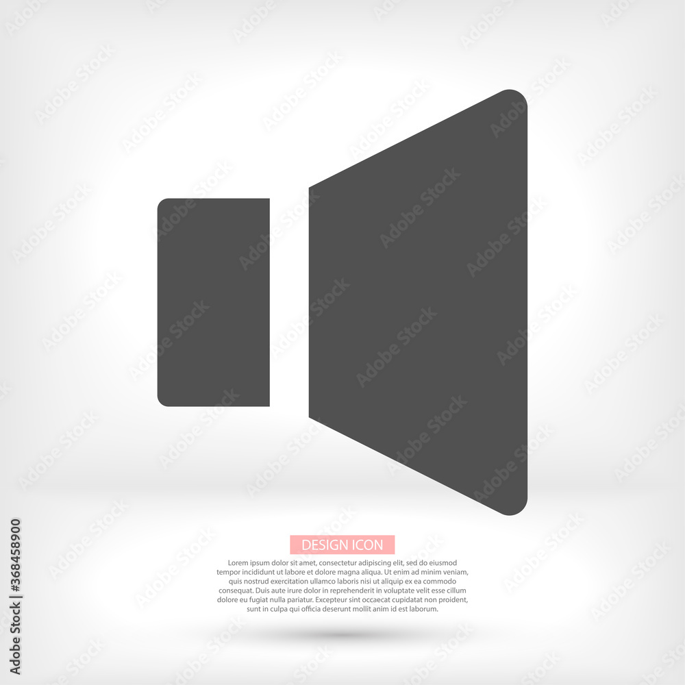 Sound icon vector. lorem ipsum Flat Design JPG Sound icon vector. lorem ipsum Flat Design JPG