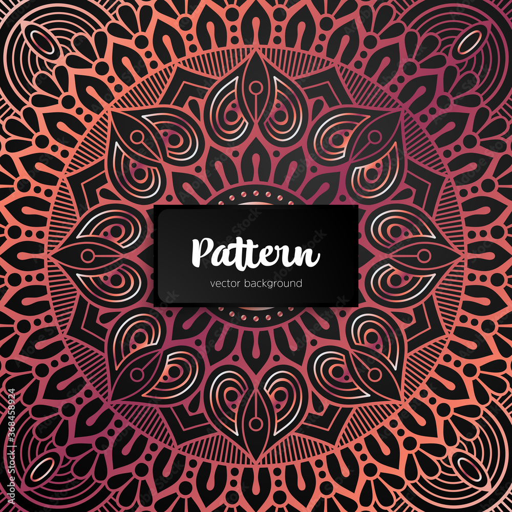 Vector ornamental mandala inspired ethnic art Vector ornamental mandala inspired ethnic art