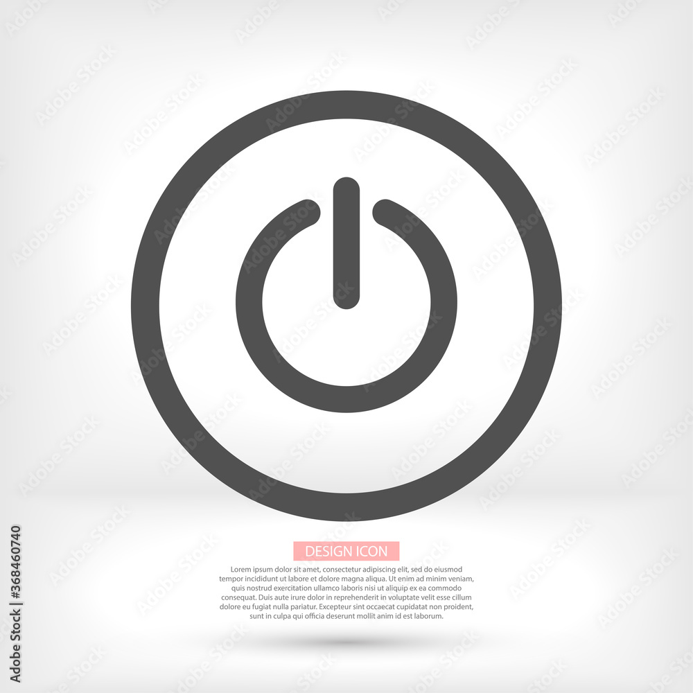 power off icon vector. lorem ipsum Flat Design JPG power off icon vector. lorem ipsum Flat Design JPG