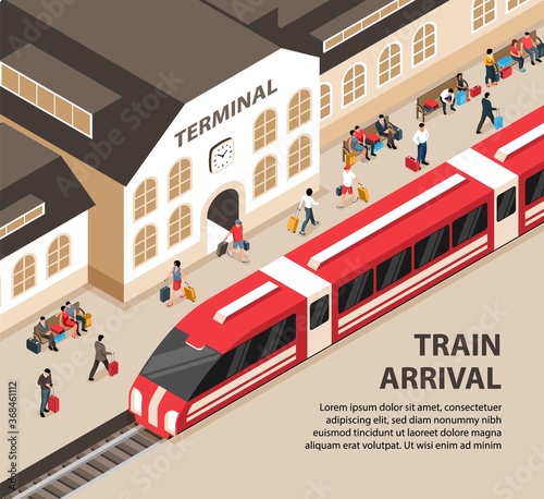 Isometric Railway Illustration