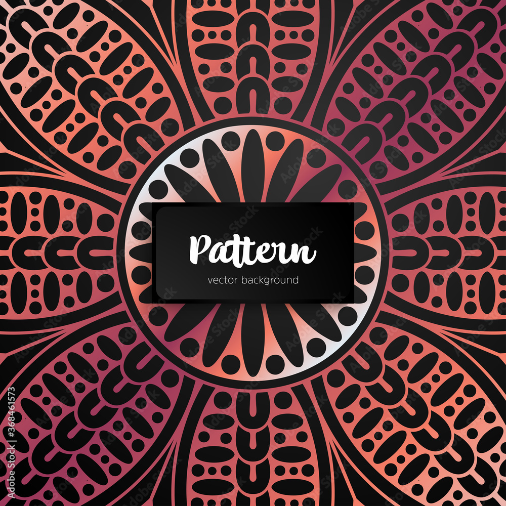 Vector ornamental mandala inspired ethnic art Vector ornamental mandala inspired ethnic art