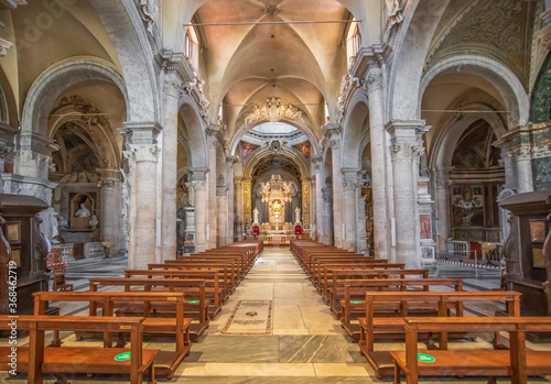  Rome, Italy - home of the Vatican and main center of Catholicism, Rome displays dozens of historical, wonderful churches. Here in particular the Santa Maria del Popolo basilica