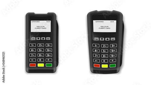 Old Style And New One Terminal Cash Register POS