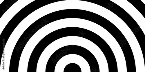 Schwarz weiße Halbkreise als Streifen Hintergrund