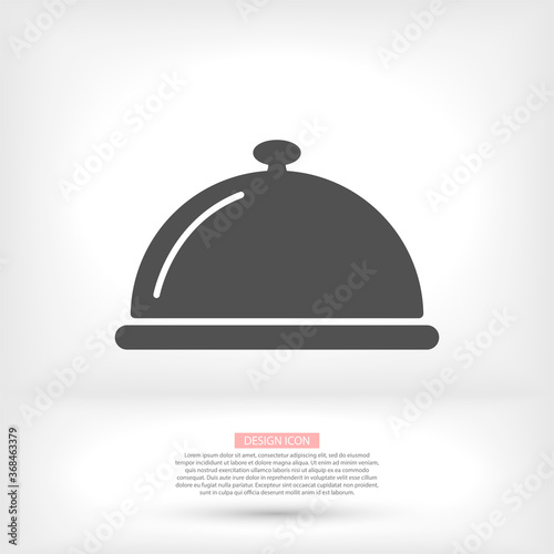 Restaurant cloche vector icon , design Restaurant cloche . illustration Restaurant cloche . Best Restaurant cloche