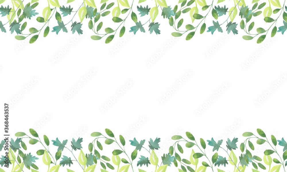 greeting card, invitation with branches and leaves greeting card, invitation with branches and leaves