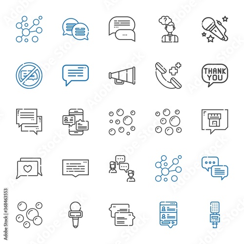 speak icons set