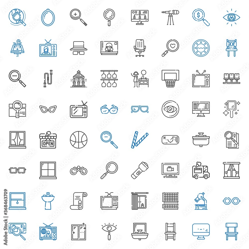 Obraz premium view icons set