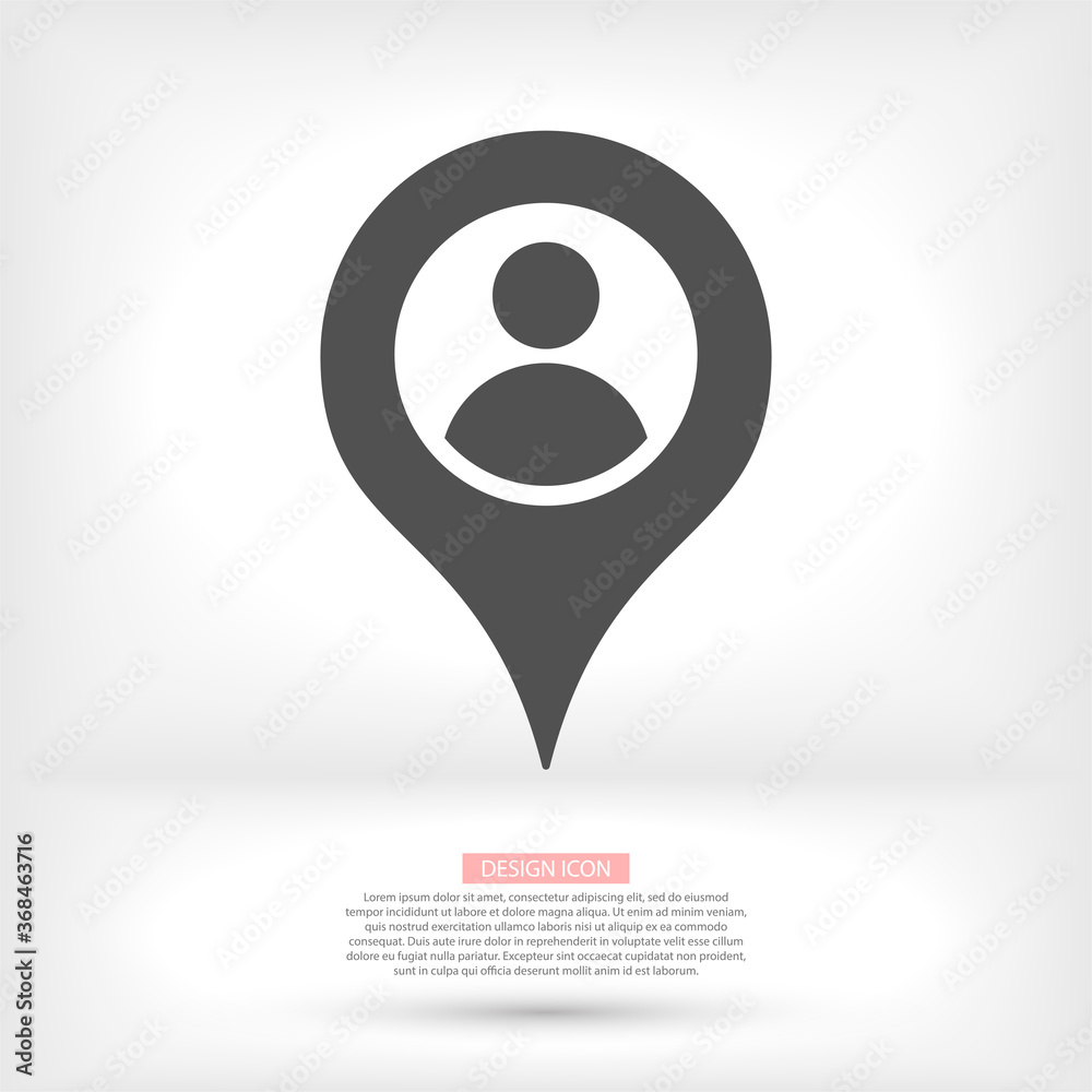 Pin Location Icon. Map Pointer Vector, Sign and Symbol for Design, Presentation, Website or Apps Elements. Pin Location Icon. Map Pointer Vector, Sign and Symbol for Design, Presentation, Website or Apps Elements.