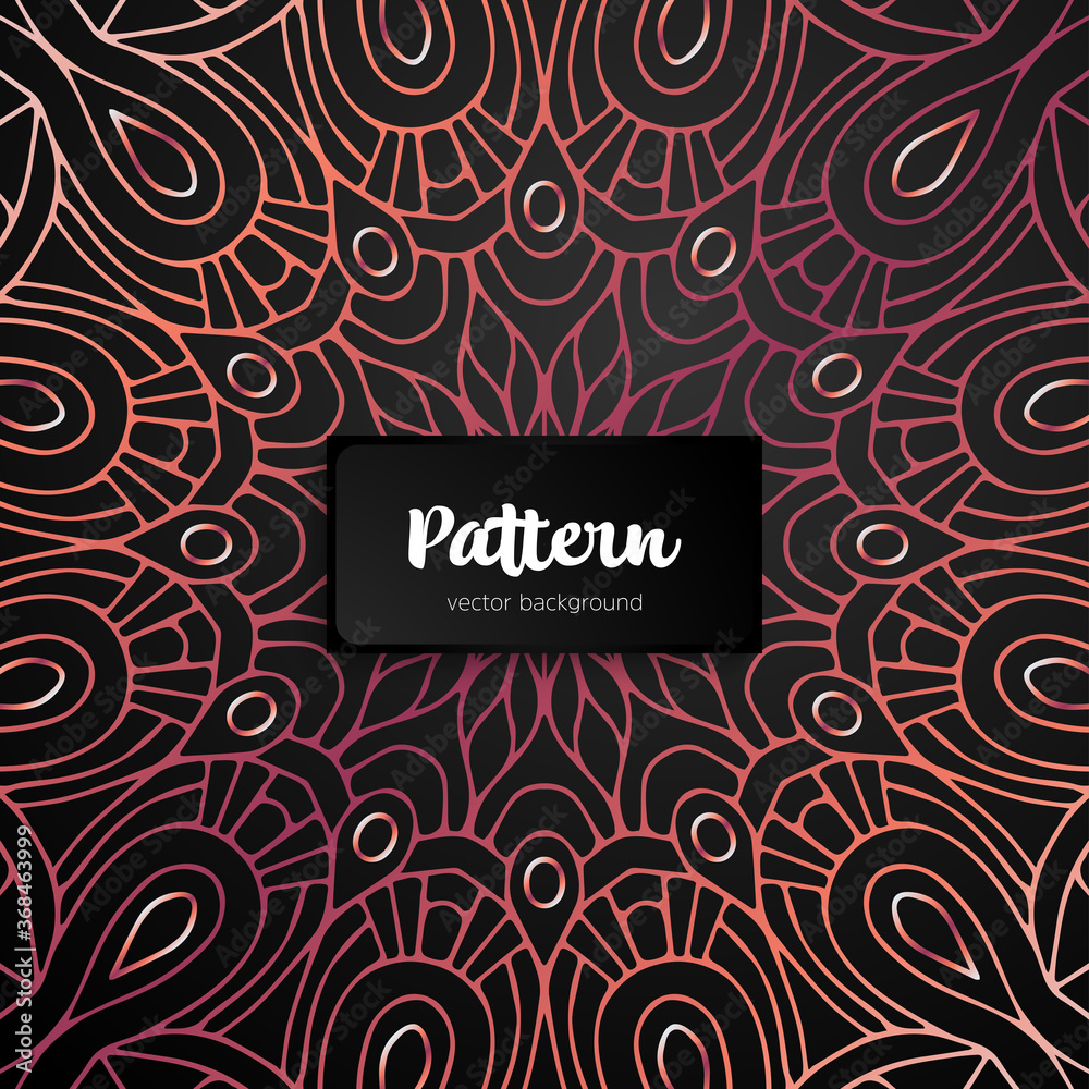 Vector ornamental mandala inspired ethnic art Vector ornamental mandala inspired ethnic art
