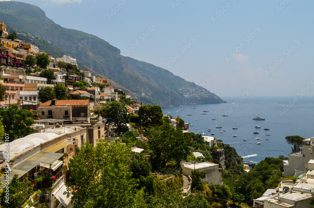 City of Positano in the region of the Amalfi Coast, Italy.