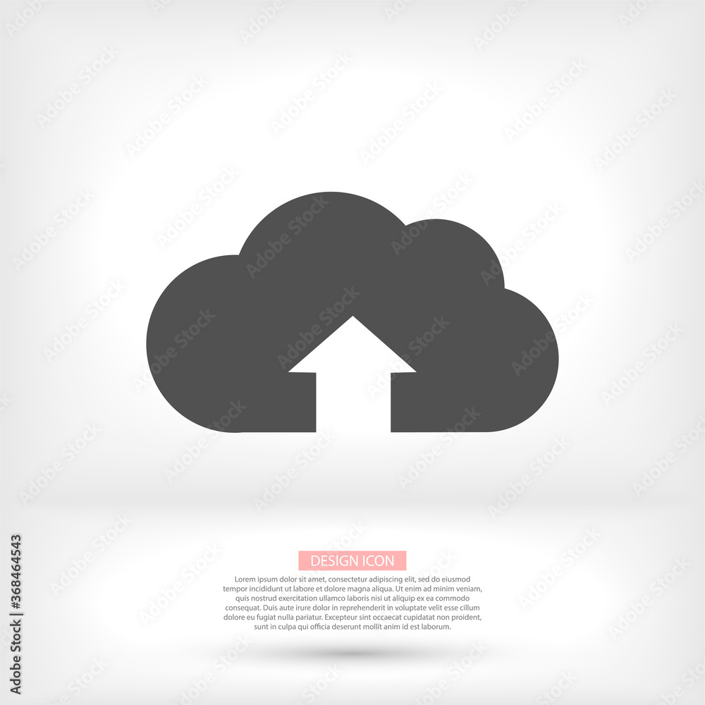 Download vector icon, cloud storage symbol. Modern, simple flat vector illustration of website or mobile application. Download vector icon, cloud storage symbol. Modern, simple flat vector illustration of website or mobile application.