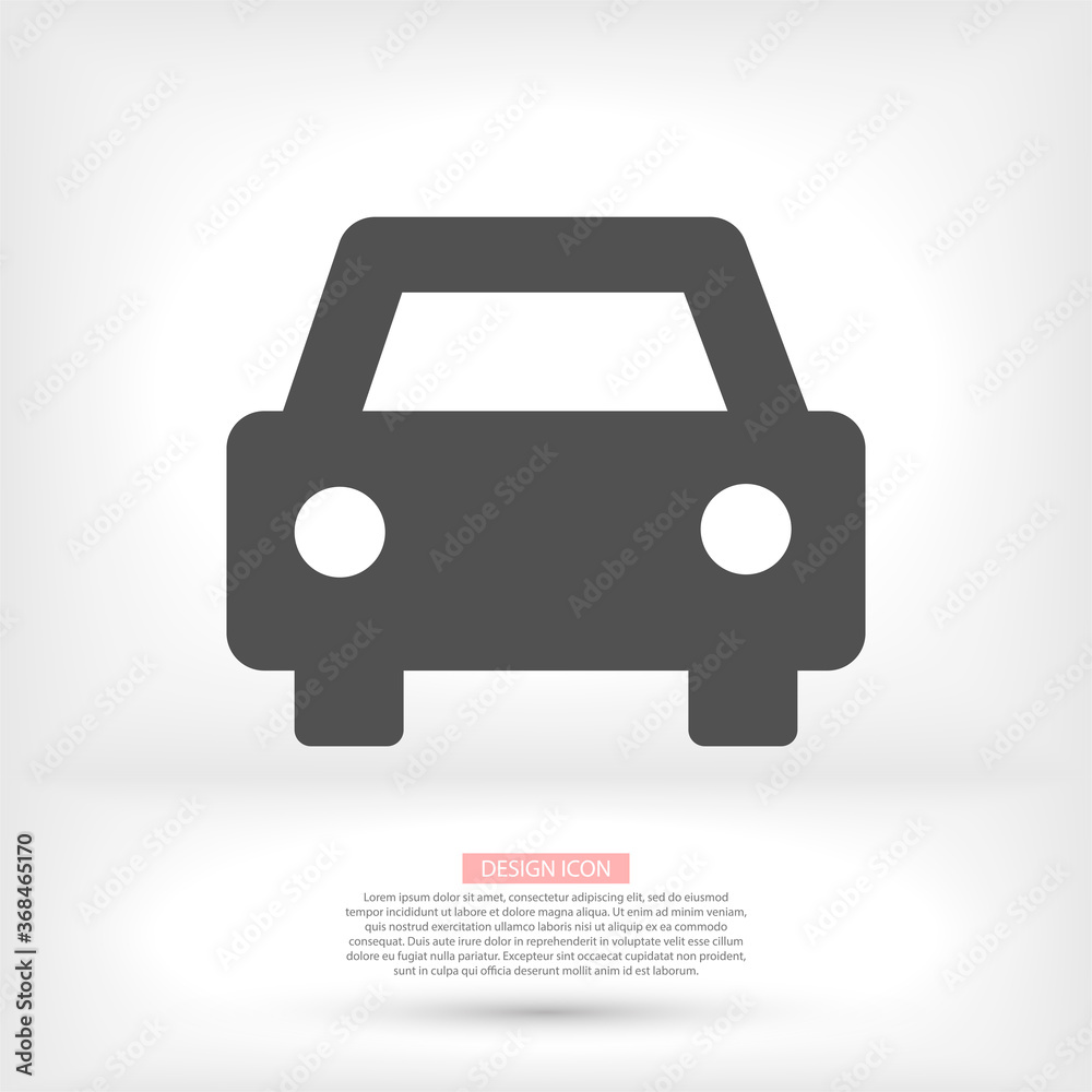 PLain car silhouette vector icon. Driving logo. vector icon image of vehicle vector icon . Front view of transport vector icon. PLain car silhouette vector icon. Driving logo. vector icon image of vehicle vector icon . Front view of transport vector icon.