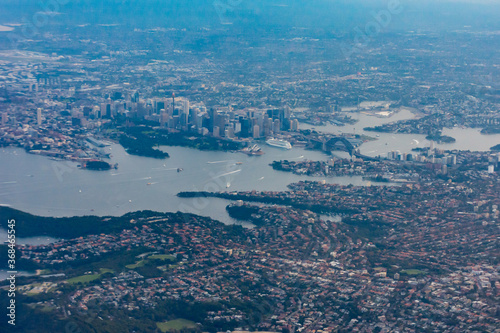 Aerial view of Sydney Harbour, Australia