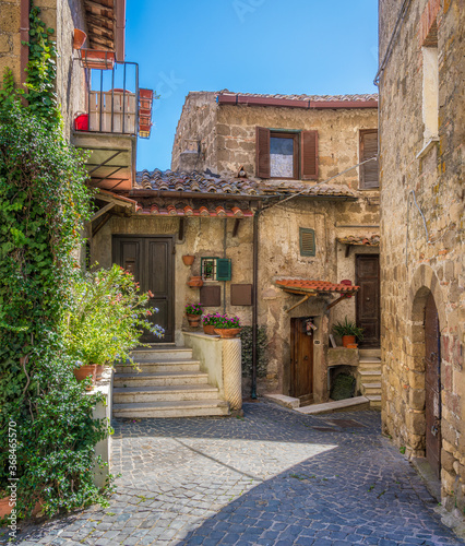 Photography Castelnuovo di Porto, small and beautiful village in the province of Rome, Lazio, Italy