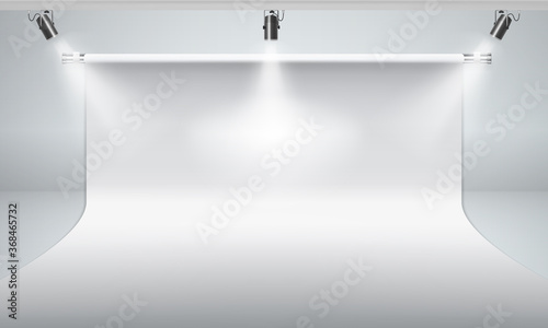 3D Realistic Clear Studio Paper Photo Backdrop