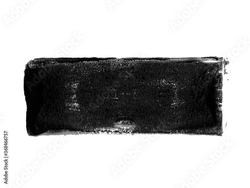 Farbabdruck oder Pinselstreifen als Hintergrundmarkierung mit schwarzer Farbe