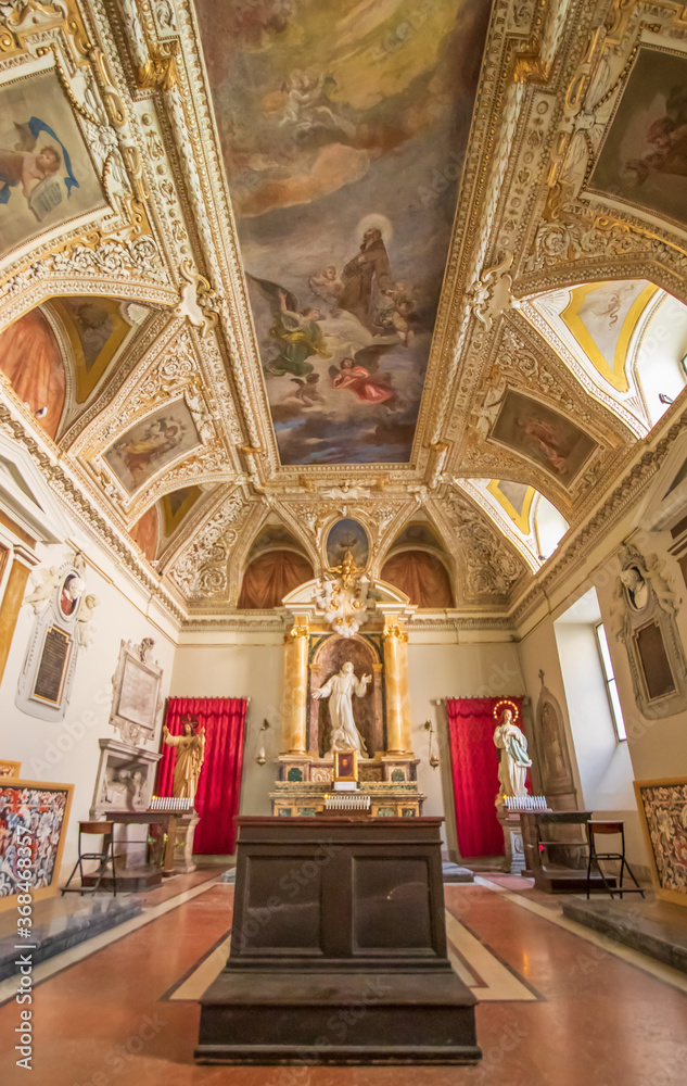 Fototapeta premium Rome, Italy - home of the Vatican and main center of Catholicism, Rome displays dozens of historical, wonderful churches. Here in particular the San Bernardo alle Terme basilica