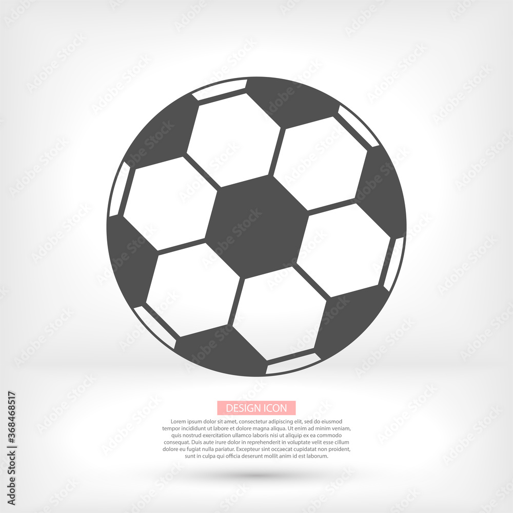 Obraz premium Soccer ball vector icon. Soccer ball isolated on a white background. Vector logo illustration.vector icon Football sport symbo