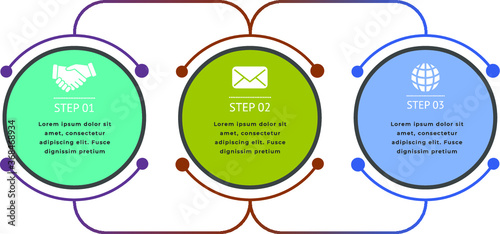 3 tab info-graphic