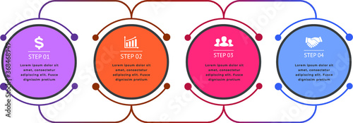 4 tab info-graphic