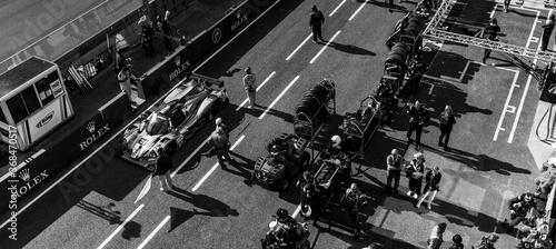 Starting blocks at Le Mans photo