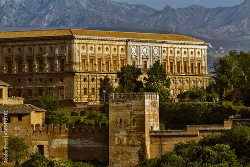 Alhambra fortress palace in Granada Spain 