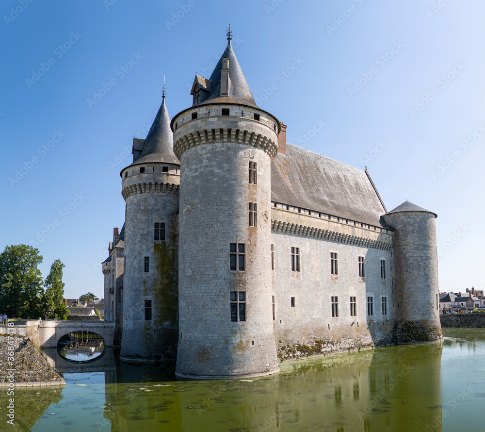 Castle of Sully-sur-Loire in France