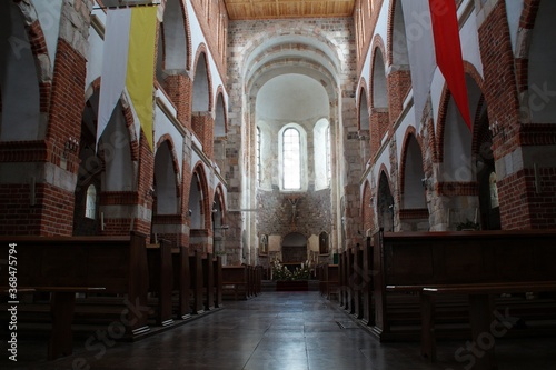 Romanesque collegiate church of St. Mary and St. Alexius in Tum near Leczyca  Polandn