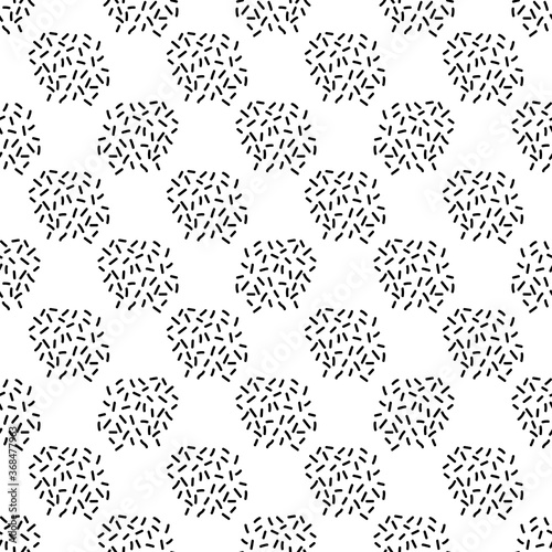 Doodle Memphis seamless pattern. Stick background. Stripe retro backdrop. Cute wrapping paper. Vector illustration.   