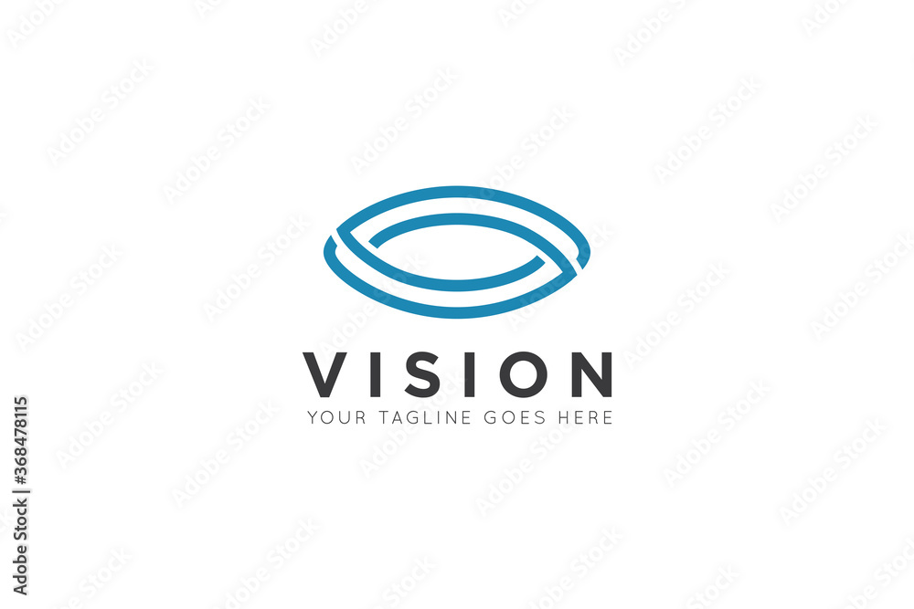 Obraz premium modern eye logo, vision icon, symbol vector illustration