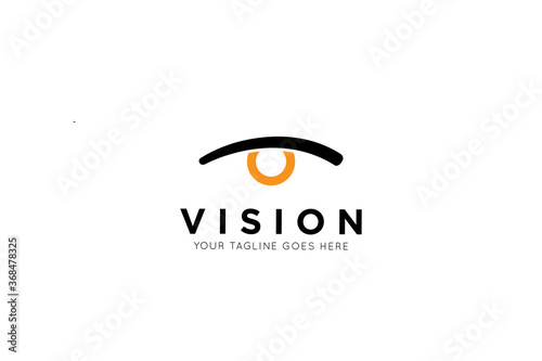 modern eye logo, vision icon, symbol vector illustration