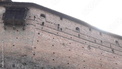 Prince Lubart stone castle, landmark of Lutsk city, Ukraine. Stronghold, fortress, citadel, tower, medieval, Middle Ages. 4k Full HD