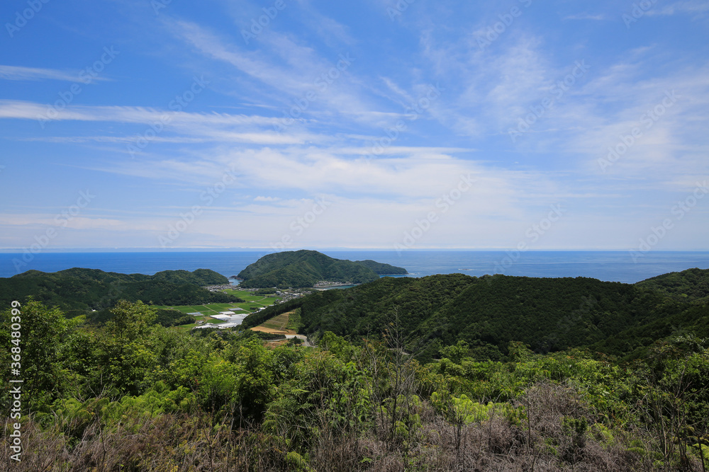 高知県四万十町　土佐興津坂展望台からの風景