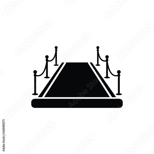 red carpet event vip icon vector