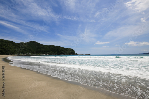 高知県四万十町 興津海水浴場の風景