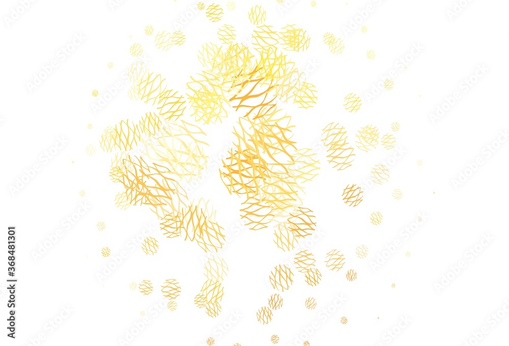 Light Orange vector backdrop with dots, lines.