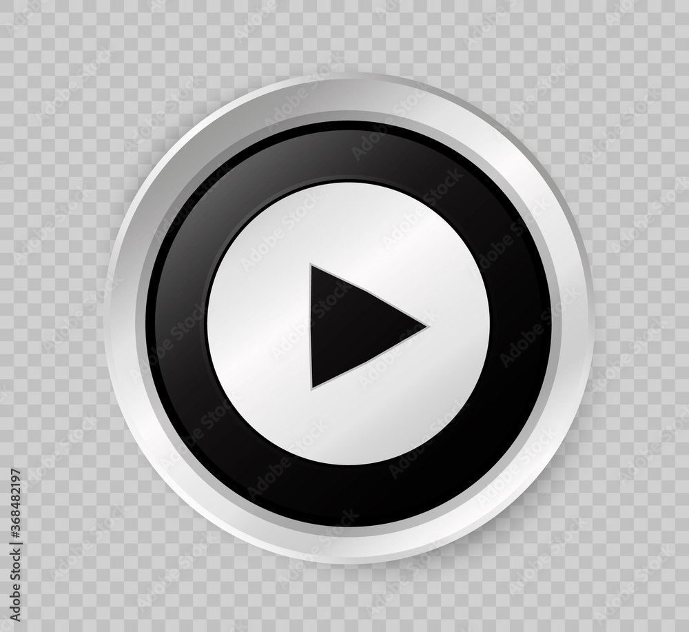 Play button. Vector illustration. Icon button. Play button. Vector illustration. Icon button.