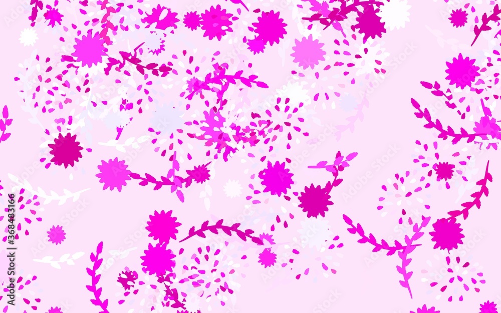 Light Blue, Red vector doodle pattern with flowers, roses. Light Blue, Red vector doodle pattern with flowers, roses.