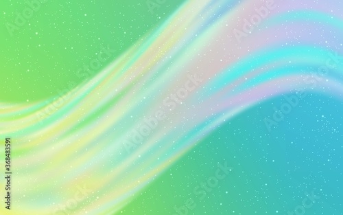 Light Blue, Green vector layout with cosmic stars. Modern abstract illustration with Big Dipper stars. Smart design for your business advert.