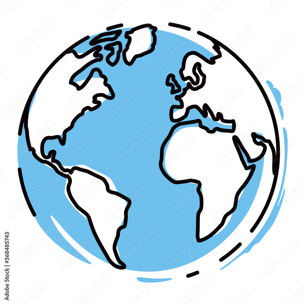 PLANÈTE TERRE DESSIN
