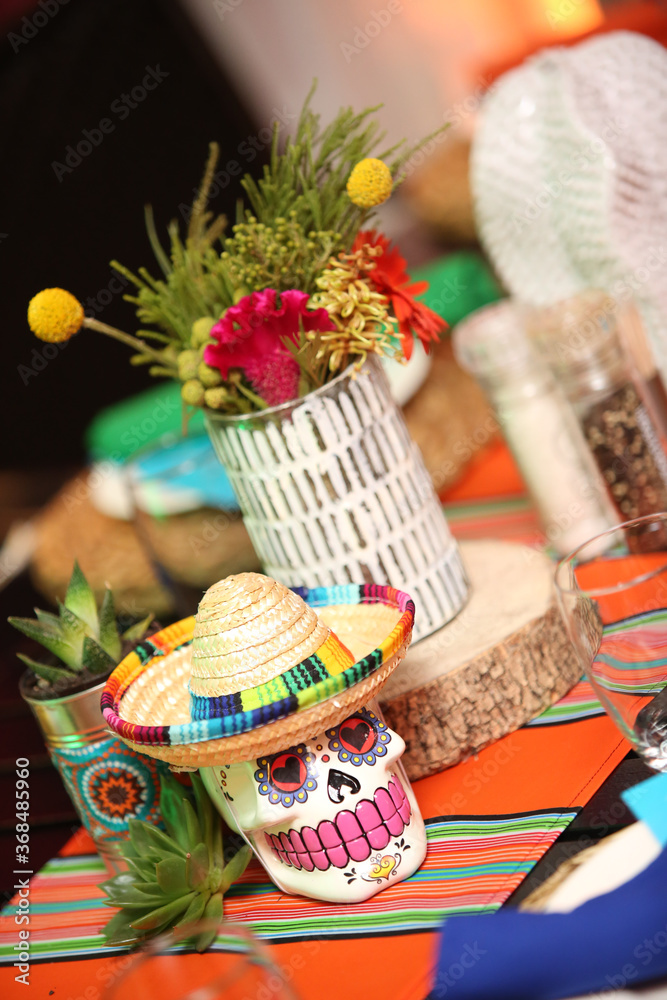 Mexican table Decore for an event.