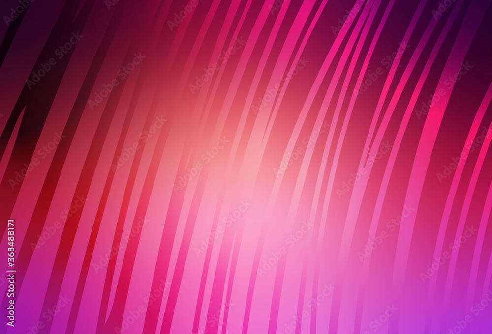 Light Pink, Yellow vector texture with bent lines.