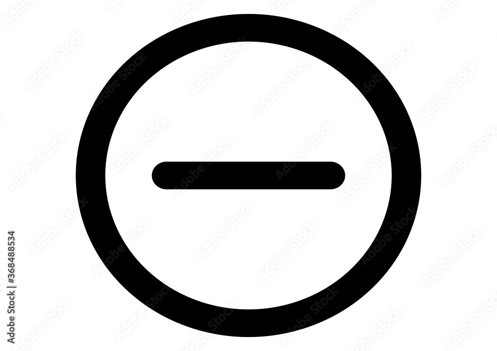 minus vector icon in modern design style for web site and mobile app minus vector icon in modern design style for web site and mobile app