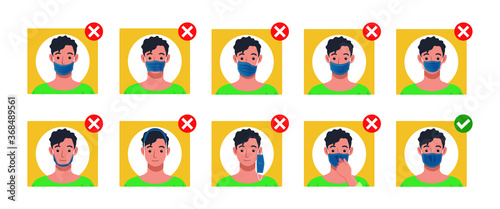 Mistakes people make while wearing a face masks.
The right and wrong way to wear a mask.
How to safely use reusable mask.