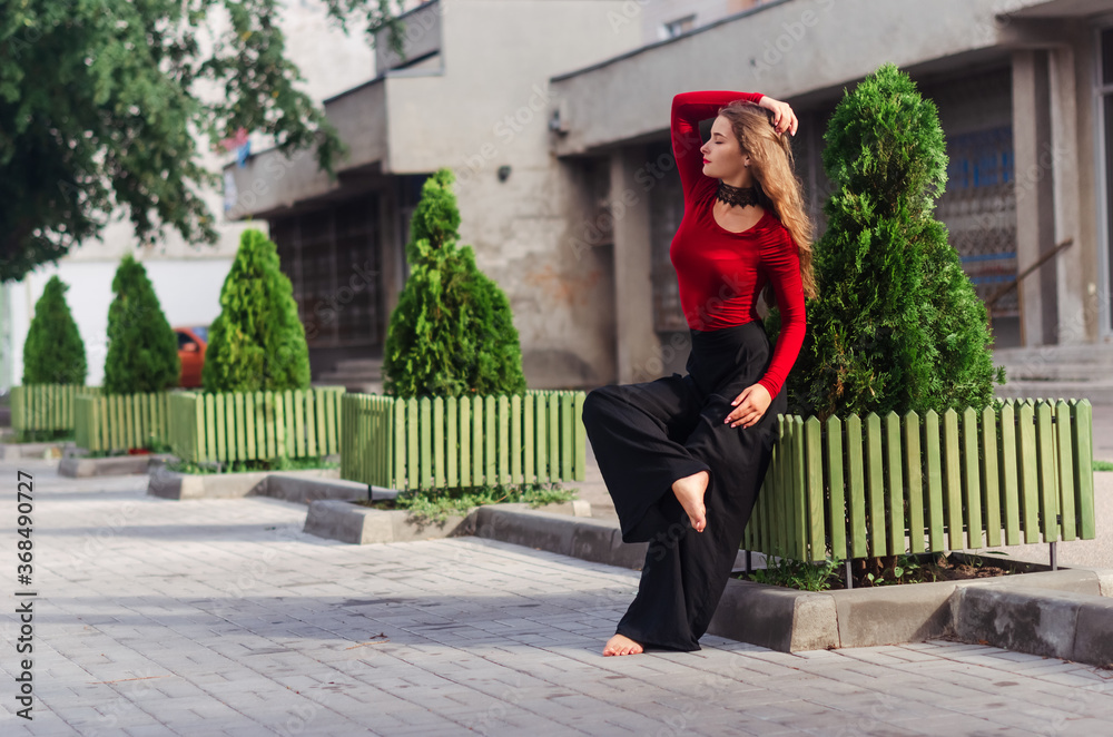 Fototapeta premium Happy Beautiful Young Woman