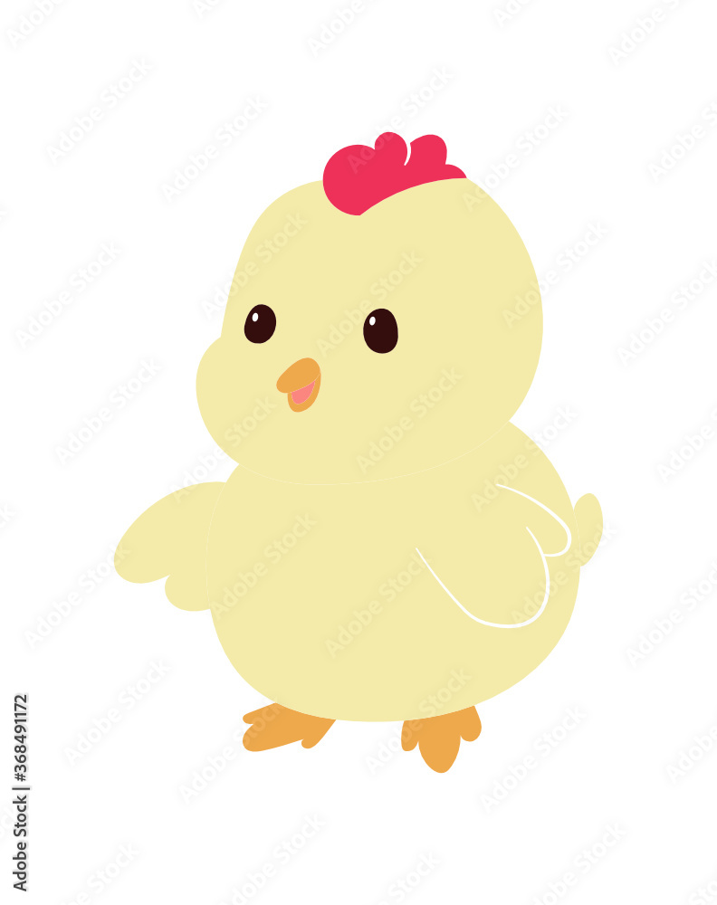 Chicken Cartoon Clipart Design